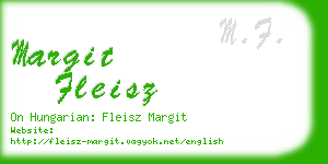 margit fleisz business card